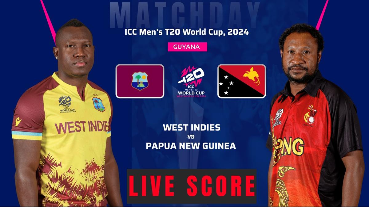 WI vs PNG Live Score, T20 World Cup: Powell, Chase regain control; West Indies 75/3 in 12 overs vs Papua New Guinea